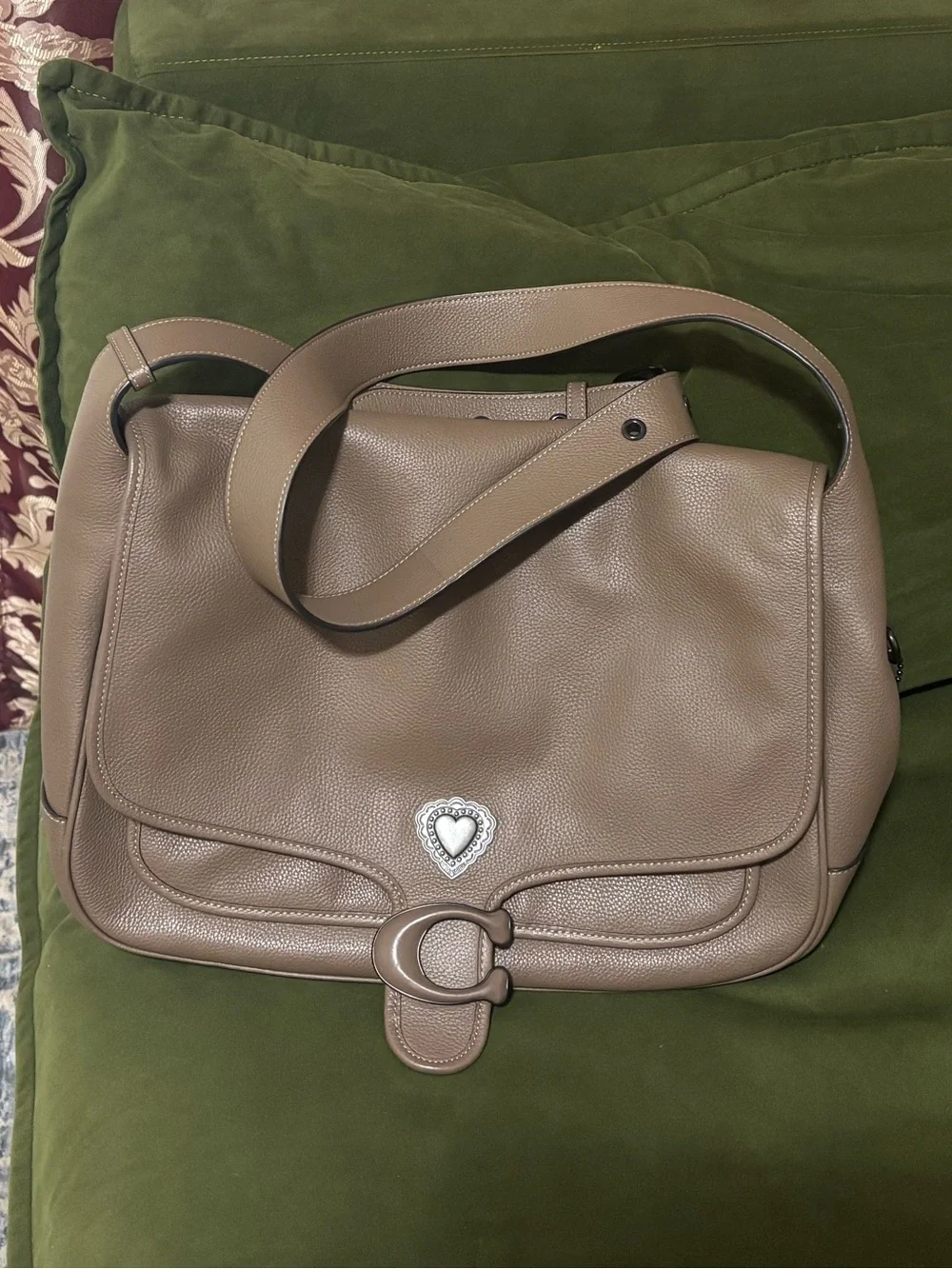 Coach leather messenger